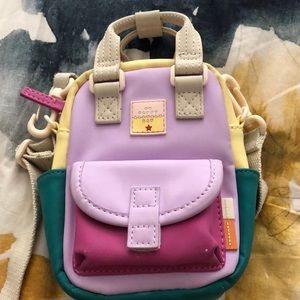 Zara 7” multicolored crossbody bag